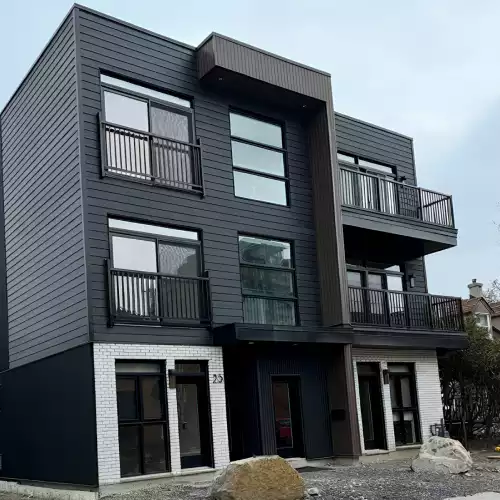 sunset in the suburbs